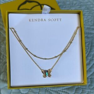 Kendra Scott Gold Butterfly Necklace